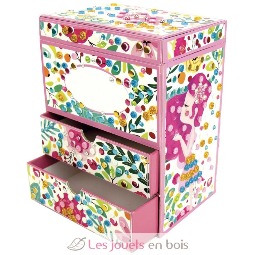 Stick'N Fun - Mosaïques 3D Coffret à bijoux - Dès 5 ans - Sycomore