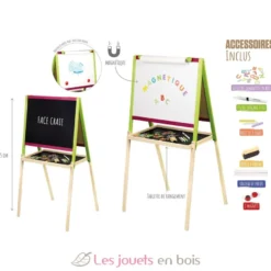 Tableau créatif en bois avec fonction dessin - Jeujura