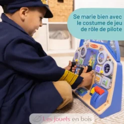 Tableau de bord interactif Pilote d'avion - Bois et plastique - Melissa and Doug