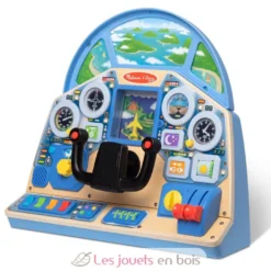 Tableau de bord interactif Pilote d'avion - Bois et plastique - Melissa and Doug