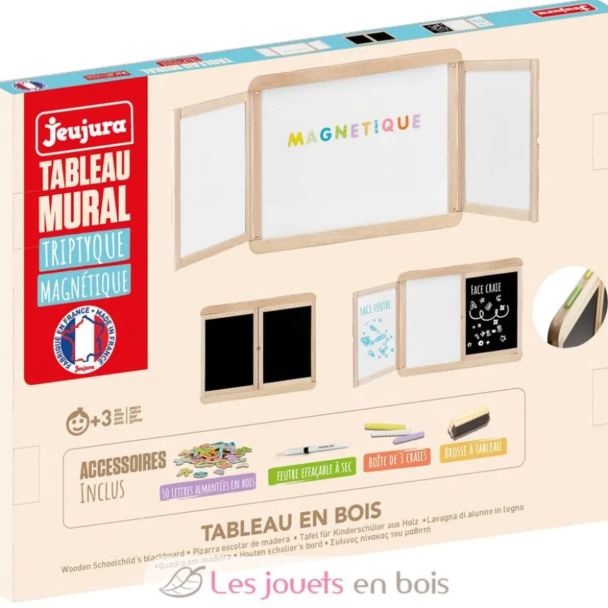 Tableau mural triptyque magnétique - Jeujura