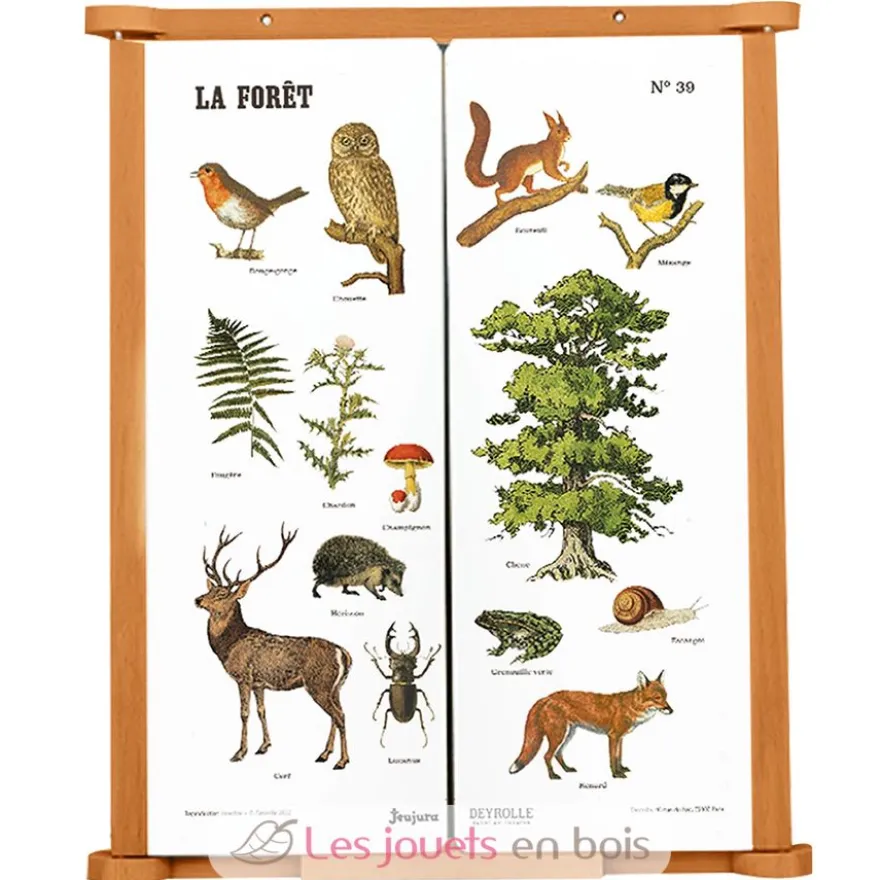 Tableau triptyque La Forêt - Jeujura
