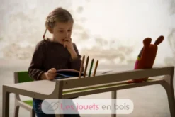 Table Bureau Enfant Sibis Afra - vert - Sirch