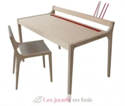 Table Bureau Enfant Sibis Afra - rouge - Sirch