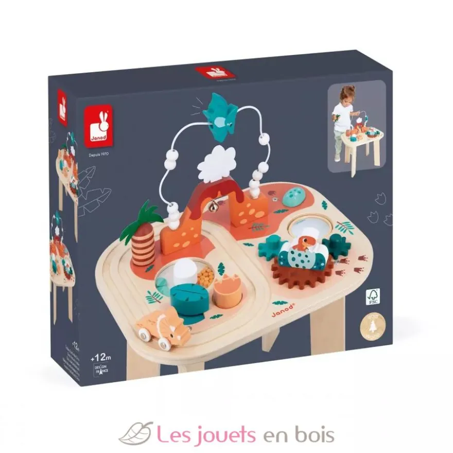 Table d'activités Dino en bois - Janod