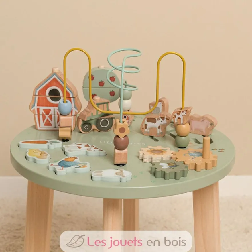 Table d'activités en bois Little Farm - Little Dutch