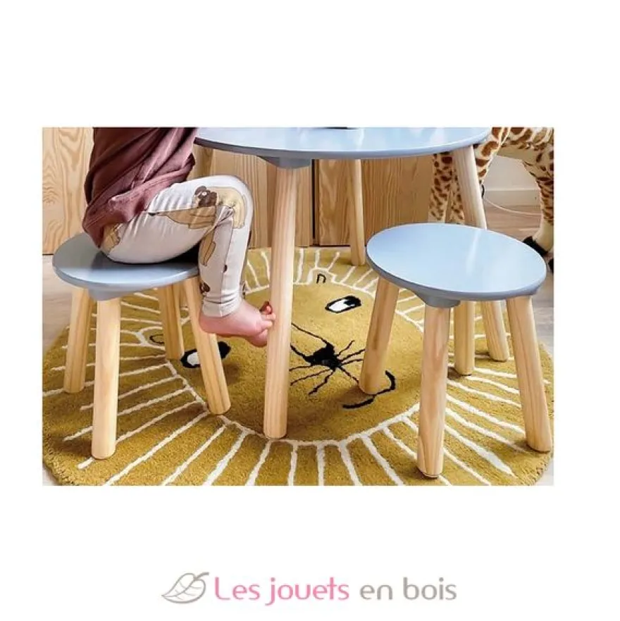 Table et tabourets gris JaBaDaBaDo