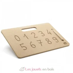 Tablette écriture chiffres Montessori - Mazafran