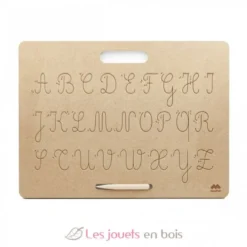 Tablette écriture majuscules cursives Montessori - Mazafran