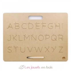 Tablette écriture majuscules scripts Montessori - Mazafran