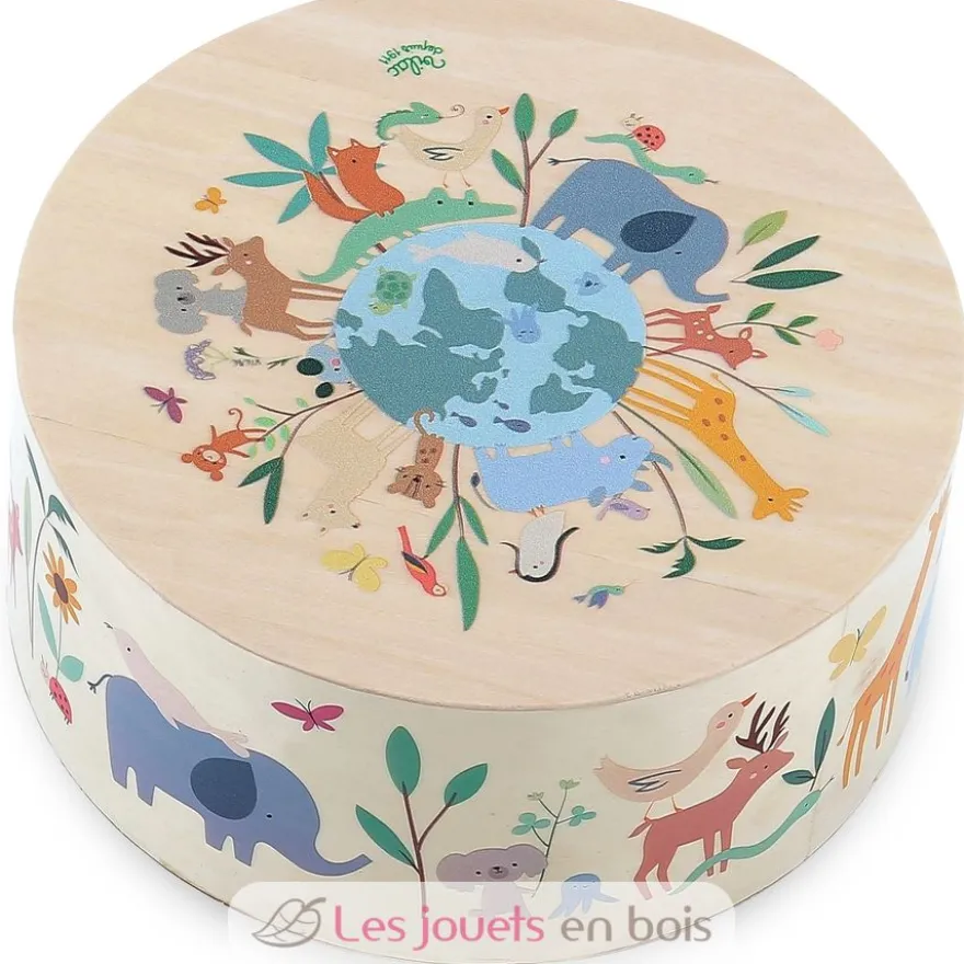 Tambour animaux du monde Sarah Betz - Vilac