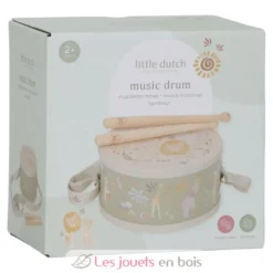 Tambour en bois Safari Friends - Little Dutch