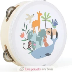 Tambourin animaux du monde Sarah Betz - Vilac