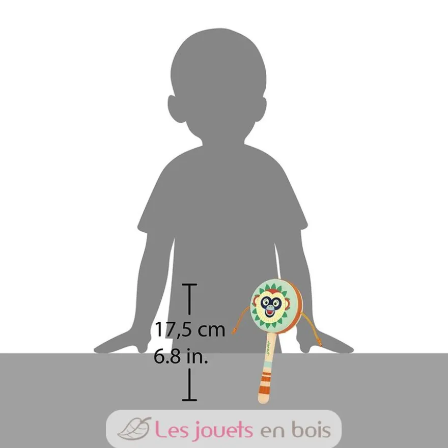 Tambour à mains Singe Gioia - Janod