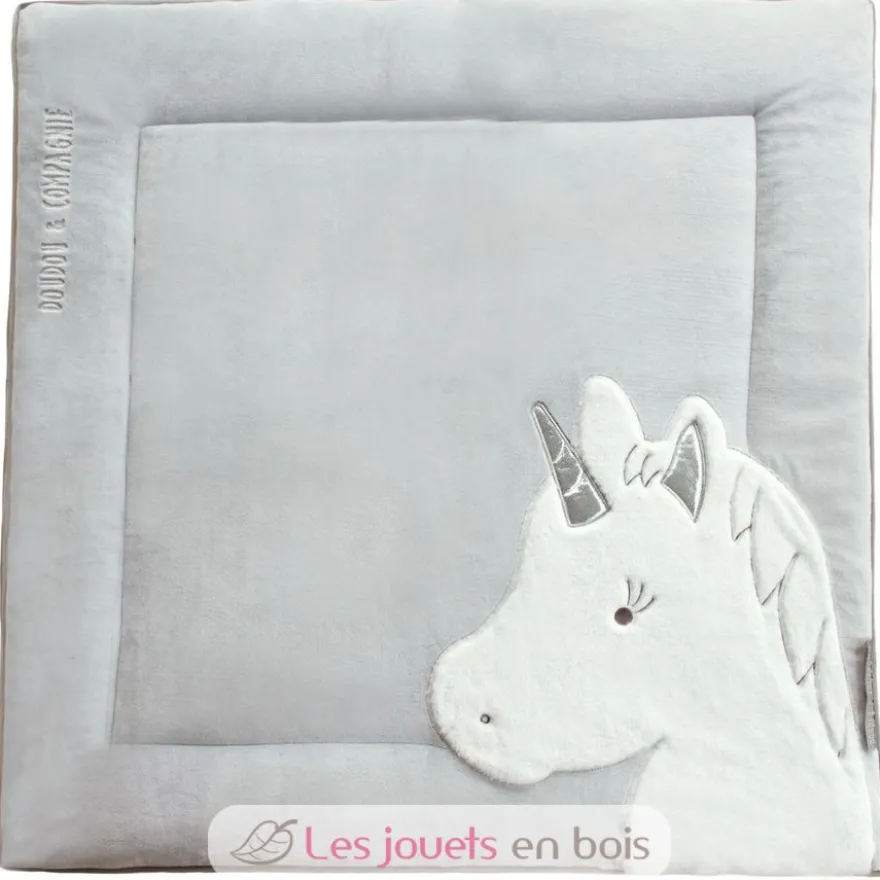 Tapidou Licorne gris et argent - Doudou et Compagnie