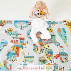 Tapis de jeu avec circuit Ville - Janod