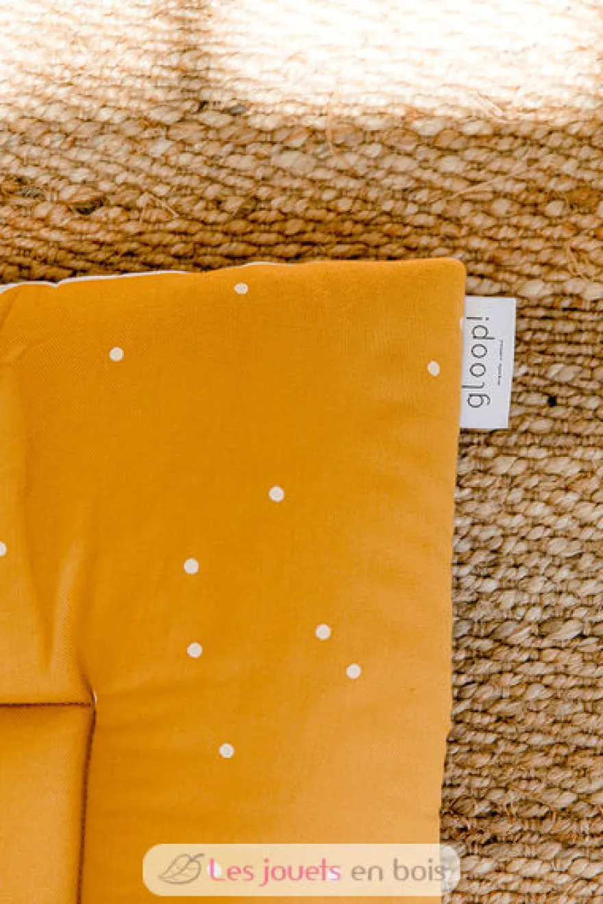 Tapis de jeu Boho jaune moutarde Gloop