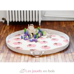 Tapis de jeu éléphant rose - 3 Sprouts