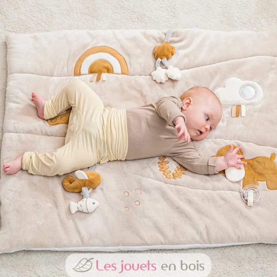 Tapis de jeu rectangulaire Charlie - Nattou