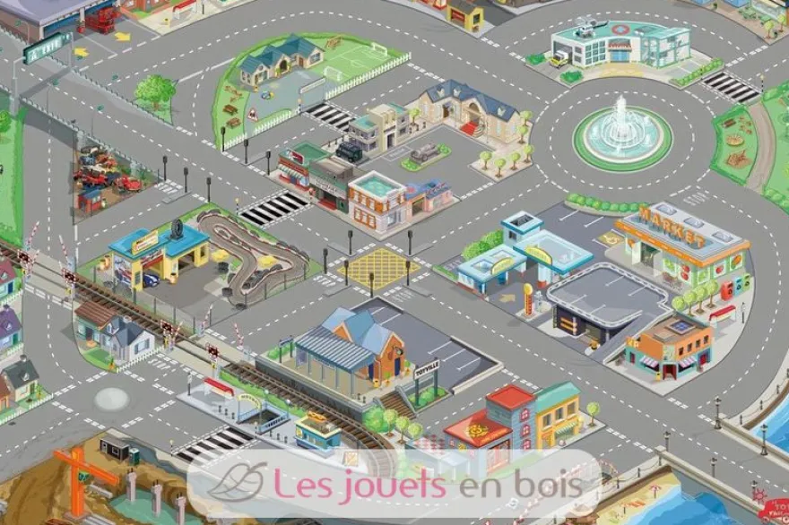 Tapis de jeux routes et ville - Le Toy Van
