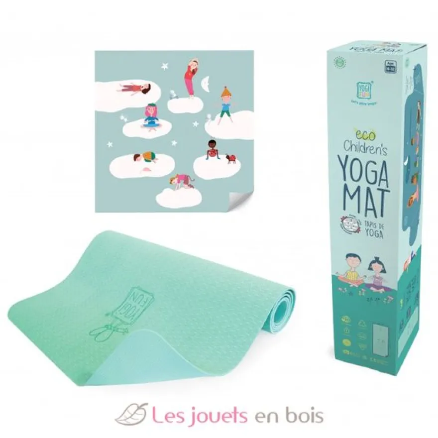 Tapis de yoga enfant vert Buki