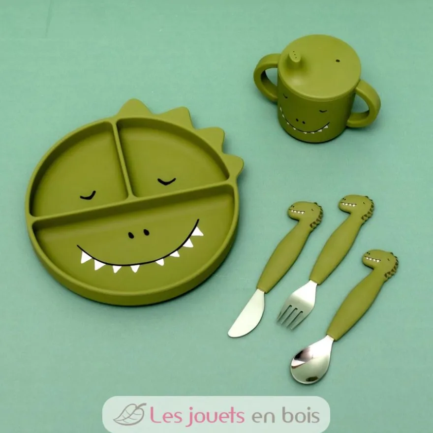 Tasse d'apprentissage en silicone Mr Dino - Trixie