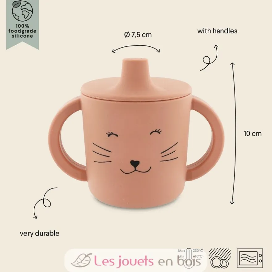 Tasse d'apprentissage en silicone Mrs Cat - Trixie