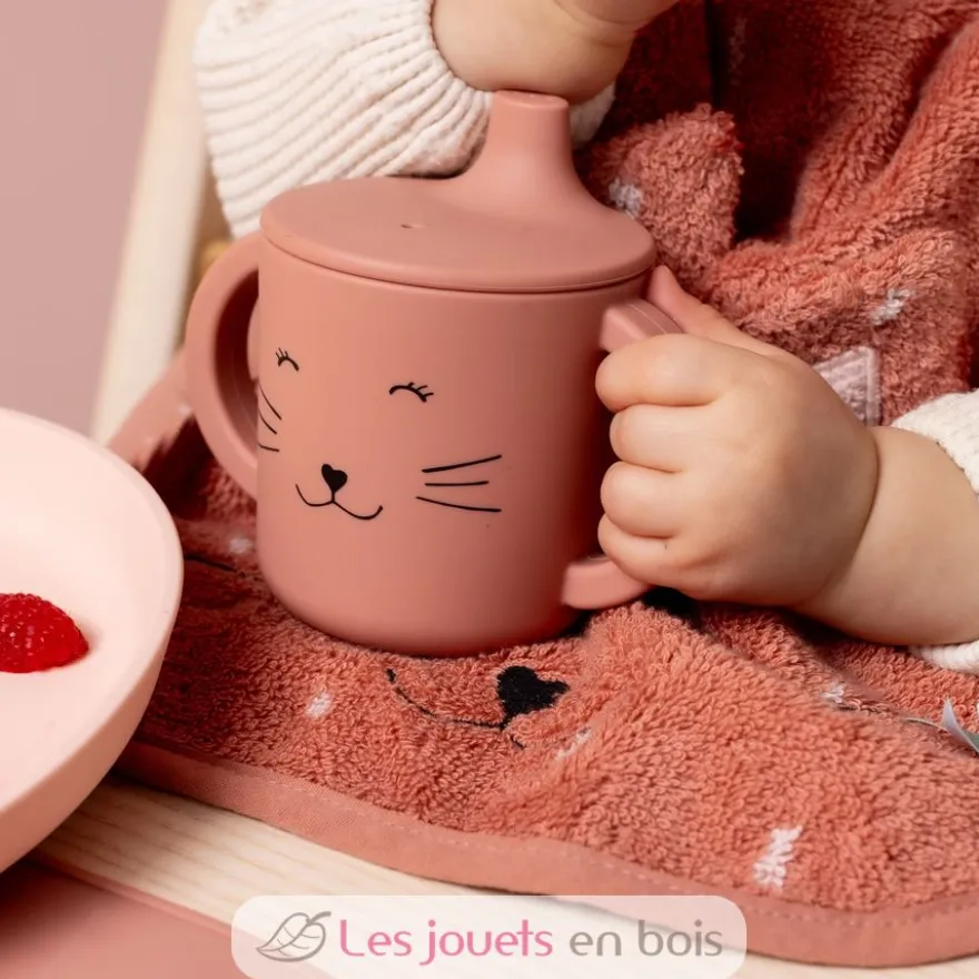 Tasse d'apprentissage en silicone Mrs Cat - Trixie