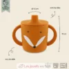 Tasse d'apprentissage en silicone Mr Fox - Trixie
