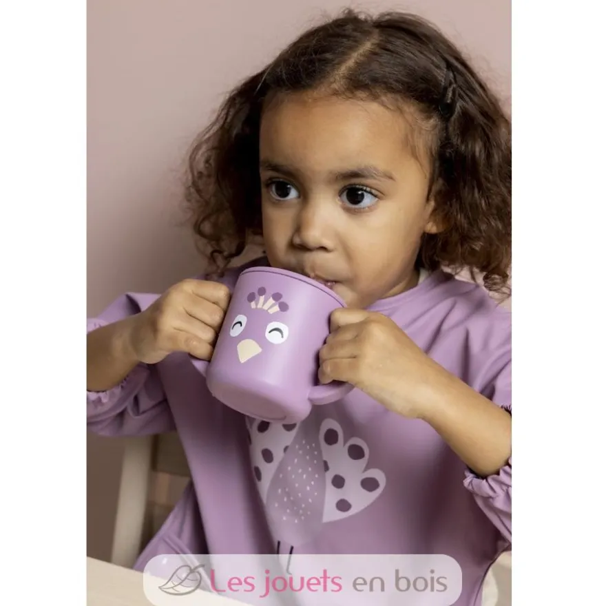 Tasse d'apprentissage en silicone Mrs Peacock - Trixie