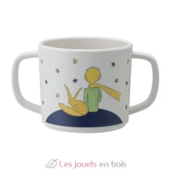 Tasse deux anses avec bec amovible Le Petit Prince blanc - Petit Jour