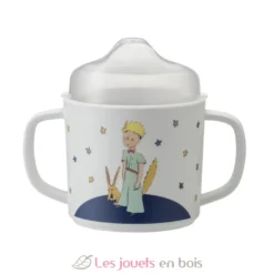 Tasse deux anses avec bec amovible Le Petit Prince blanc - Petit Jour