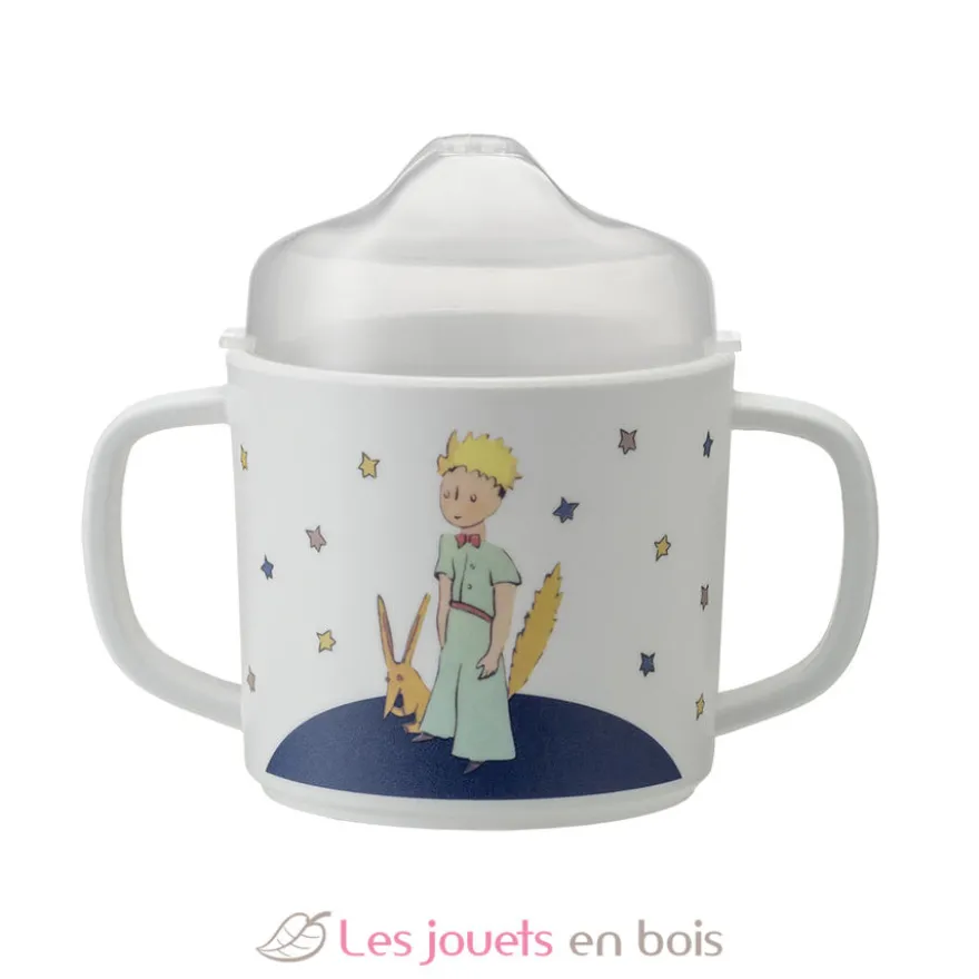 Tasse deux anses avec bec amovible Le Petit Prince blanc - Petit Jour