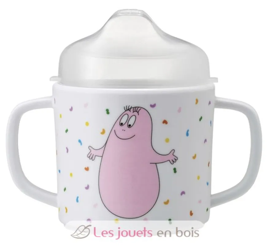 Tasse deux anses avec bec amovible Barbapapa blanc - Petit Jour