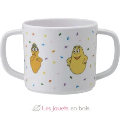 Tasse deux anses avec bec amovible Barbapapa blanc - Petit Jour