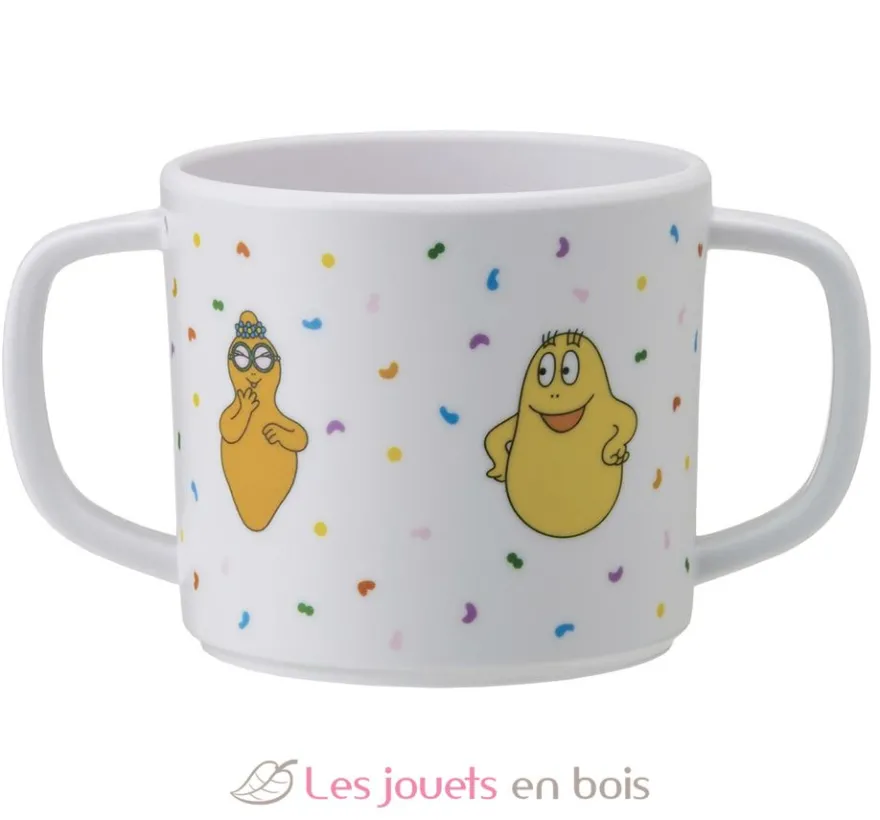 Tasse deux anses avec bec amovible Barbapapa blanc - Petit Jour