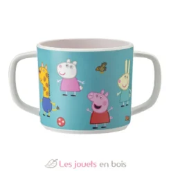 Tasse deux anses avec bec amovible Elmer bleu - Petit Jour