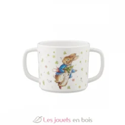 Tasse deux anses avec bec amovible Pierre Lapin blanc - Petit Jour