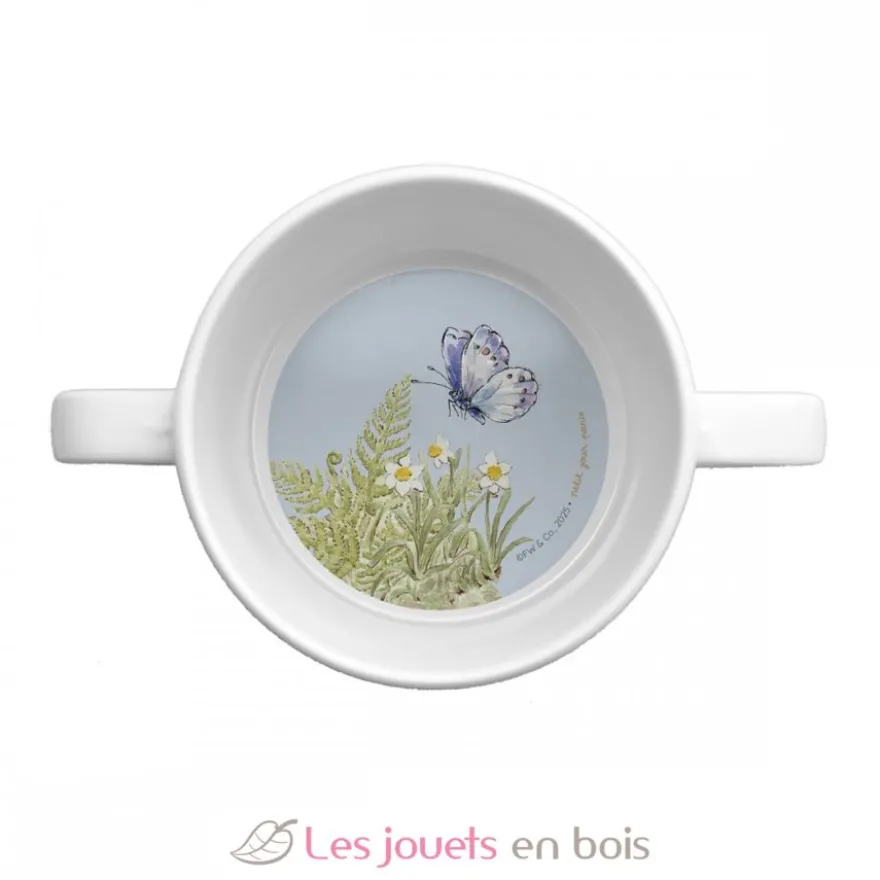 Tasse deux anses avec bec amovible Pierre Lapin blanc - Petit Jour