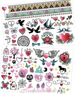75 Tattoos lavables Colorés - Buki France