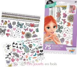 75 Tattoos lavables Paillettes - Buki France