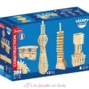 Tecap Classic 300 pièces - Planchettes de construction en bois - Jeujura