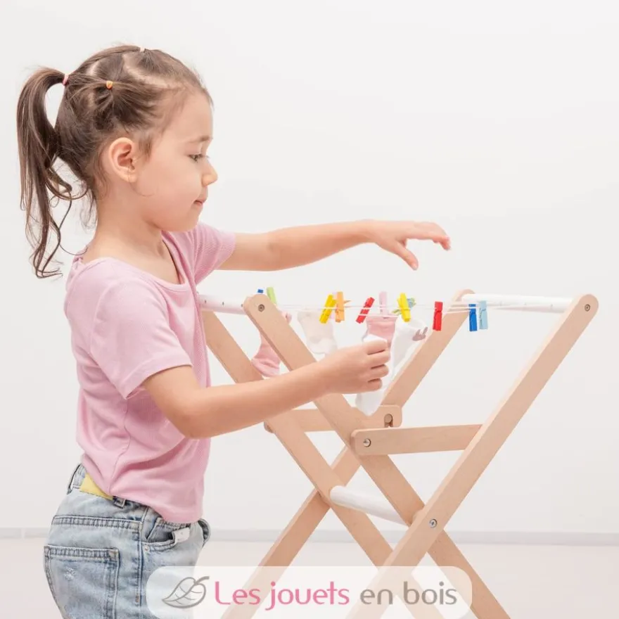 Étendoir à linge en bois - New Classic Toys