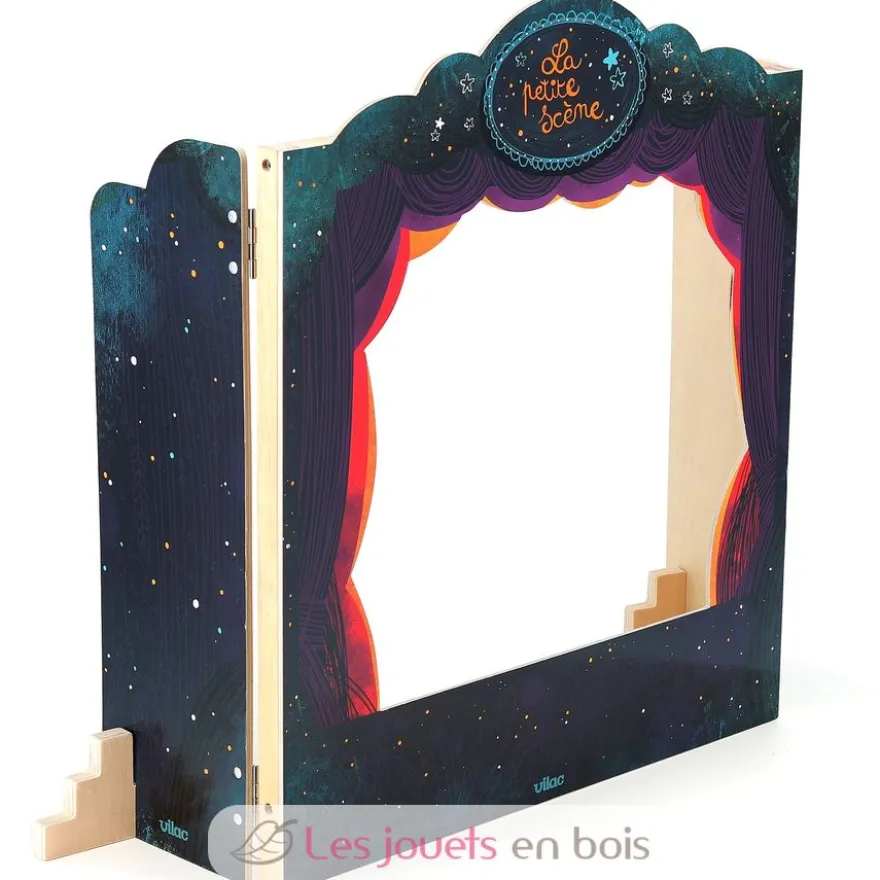 Théâtre des ombres - La petite scène - Bois et feutrine - Vilac