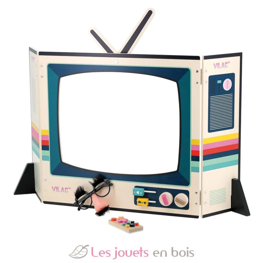 Télévision vintage en bois - Dès 3 ans - Vilac