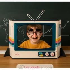 Télévision vintage en bois - Dès 3 ans - Vilac