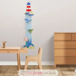 Toise décorative en bois La Mer - Ulysse