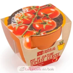 Tomate cerise bio en pot de culture - Radis et Capucine