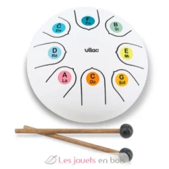 Tongue Drum en métal blanc - Vilac