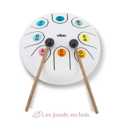 Tongue Drum en métal blanc - Vilac